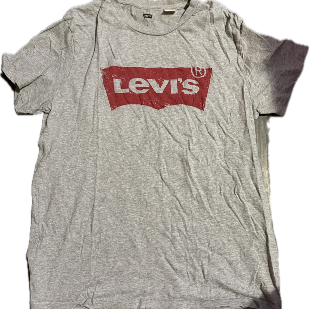 Levi's Red and Gray Men's T-Shirt